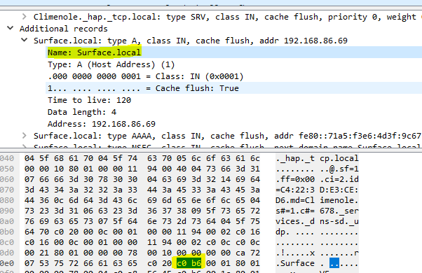 Wireshark local not a word
