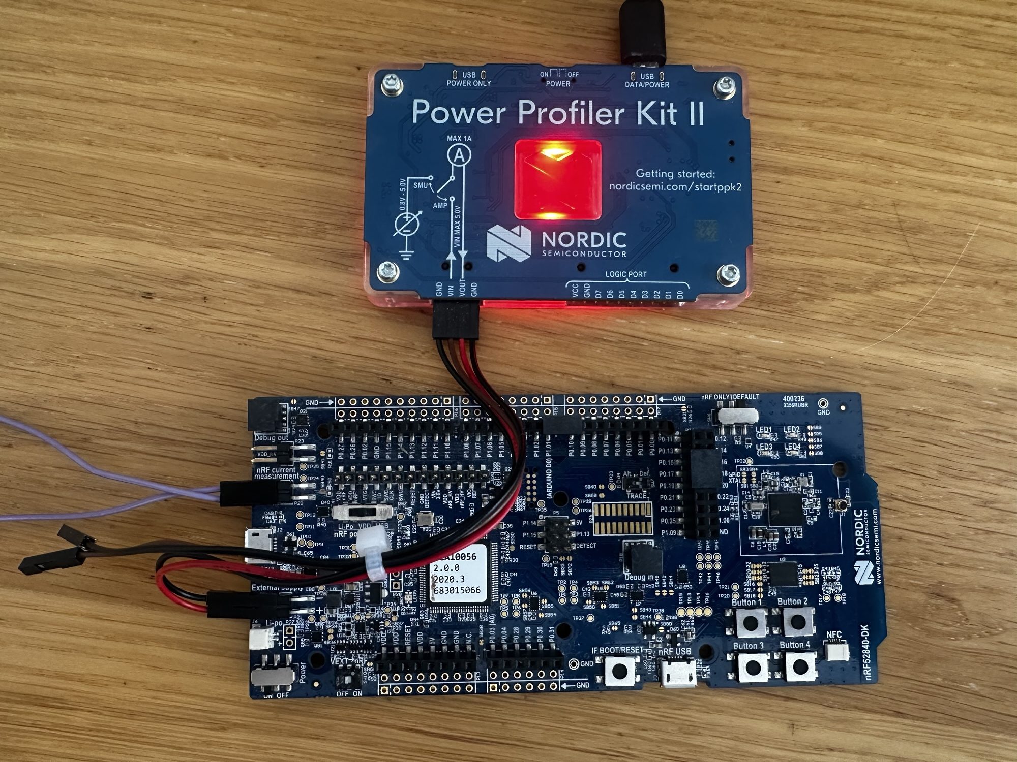 Low power blinky on nRF52840-DK – @tomasmcguinness