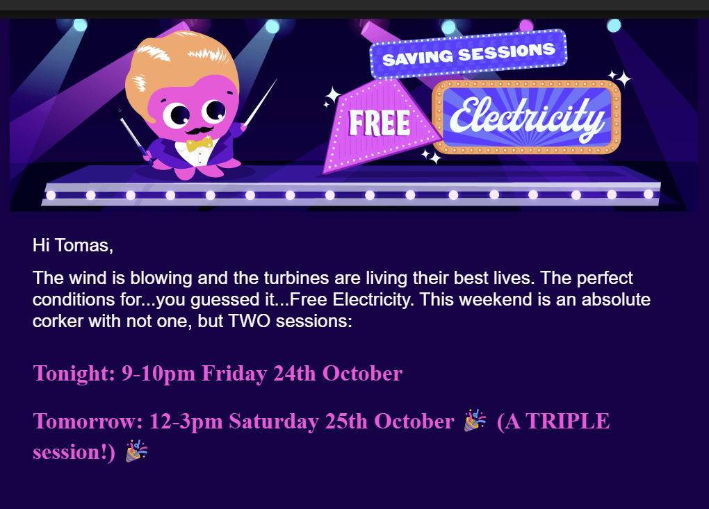 Getting Free Electricity Session Data from the Octopus Energy API