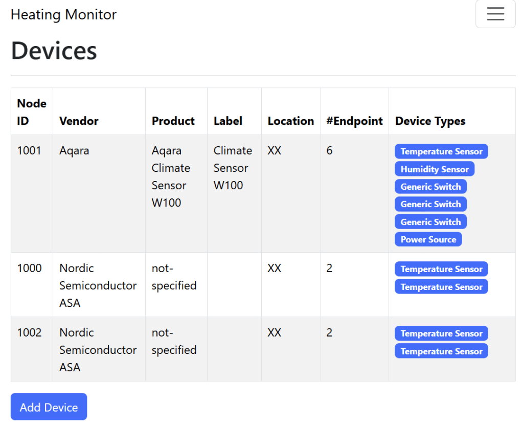 Matter Heating Monitor – Adding On-Network Nodes